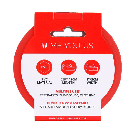 Me You Us Bound To Please Bondage Tape Red 20m