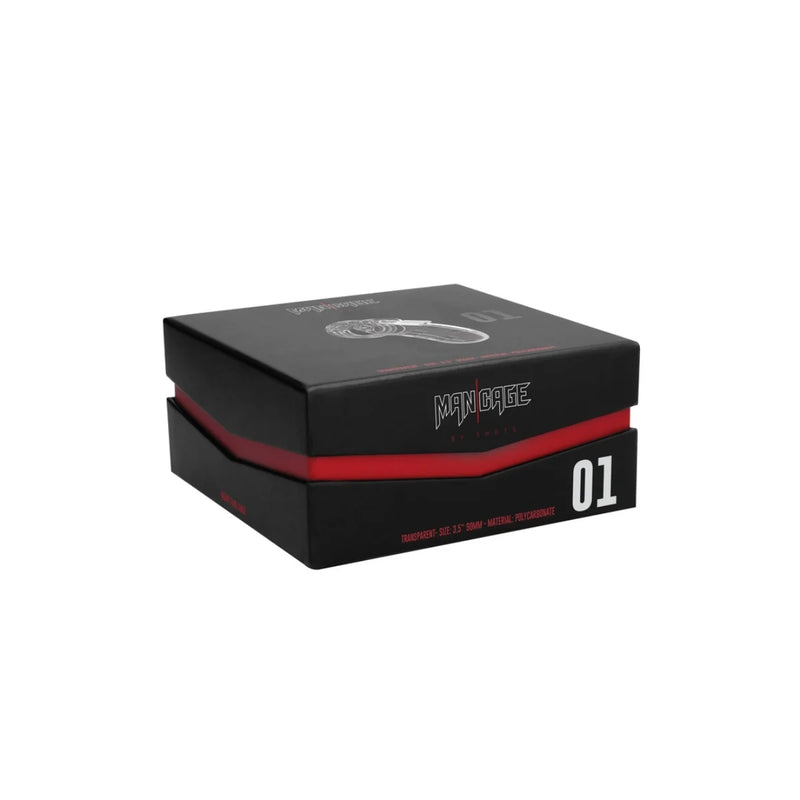 Load image into Gallery viewer, Man Cage Chastity Cock Cage Model 01 Clear 3.5 Inch / 9cm
