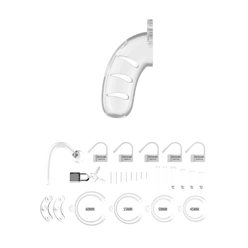 Load image into Gallery viewer, Man Cage Chastity Cock Cage With Plug Model 11 4.5 Inch / 11.5cm
