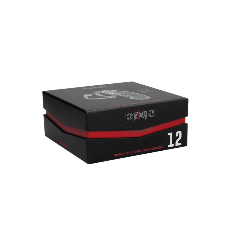 Load image into Gallery viewer, Man Cage Chastity Cock Cage With Plug Model 12 Clear 5.5 Inch / 14cm
