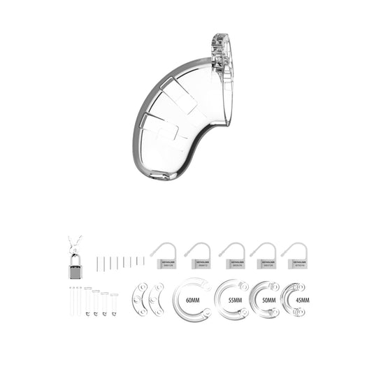 Man Cage Chastity Cock Cage Model 13 Clear 2.5 Inch / 6.5cm
