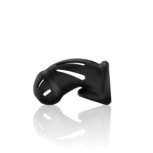 Man Cage Chastity Cock Cage Ultra Soft Silicone Model 27 Black