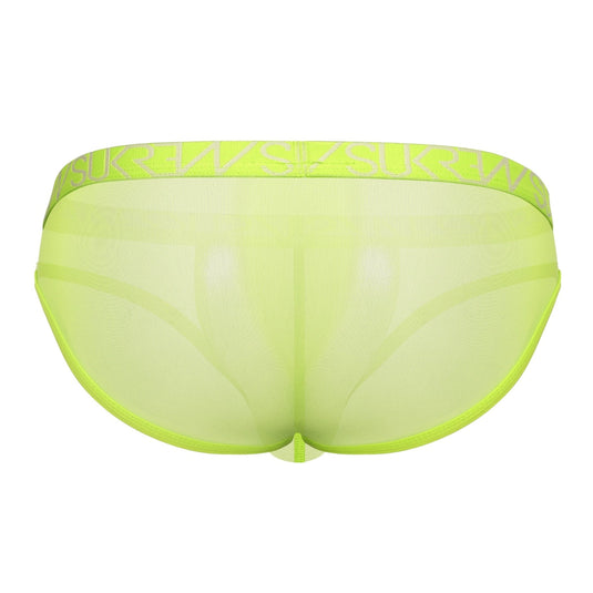 Sukrew Sheer Low Rise Brief Acid Yellow
