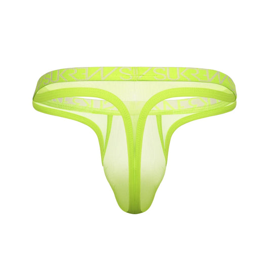 Sukrew Sheer Low Rise Thong Acid Yellow