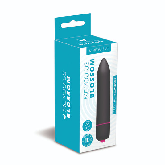 Me You Us Blossom 10 Mode Bullet Vibrator Black