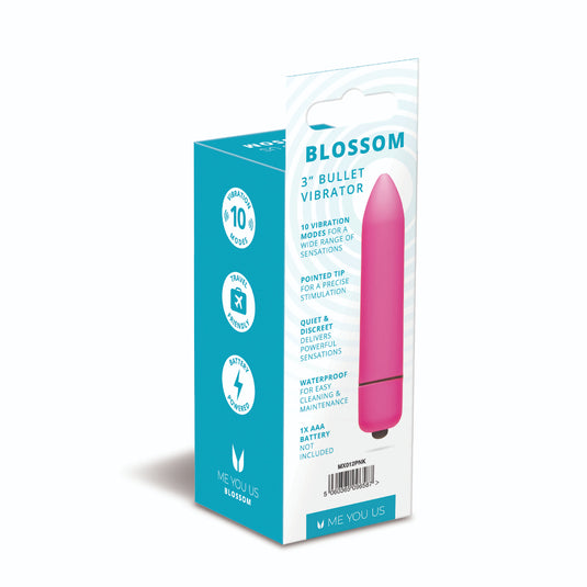 Me You Us Blossom 10 Mode Bullet Vibrator Pink