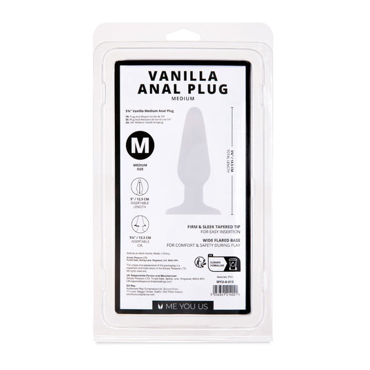 Me You Us Anal Plug Vanilla Medium
