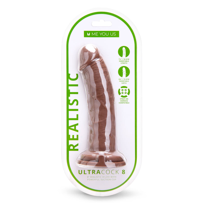 Load image into Gallery viewer, Me You Us Ultra Cock Caramel Realistic Dildo 8 Inch
