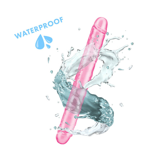 Me You Us Ultra Cock Jelly Double Ended Dildo Pink 12 Inch