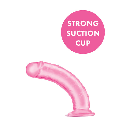 Me You Us Ultra Cock Jelly Dong Pink 6 Inch