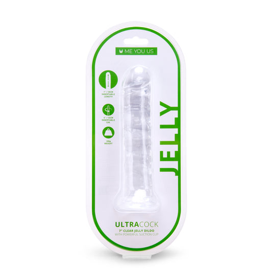 Me You Us Ultra Cock Jelly Dong Clear 7 Inch