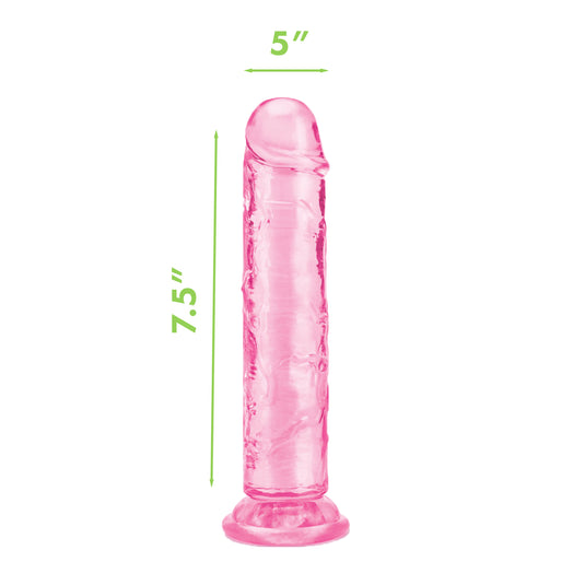 Me You Us Ultra Cock Jelly Dong Pink 7.5 Inch