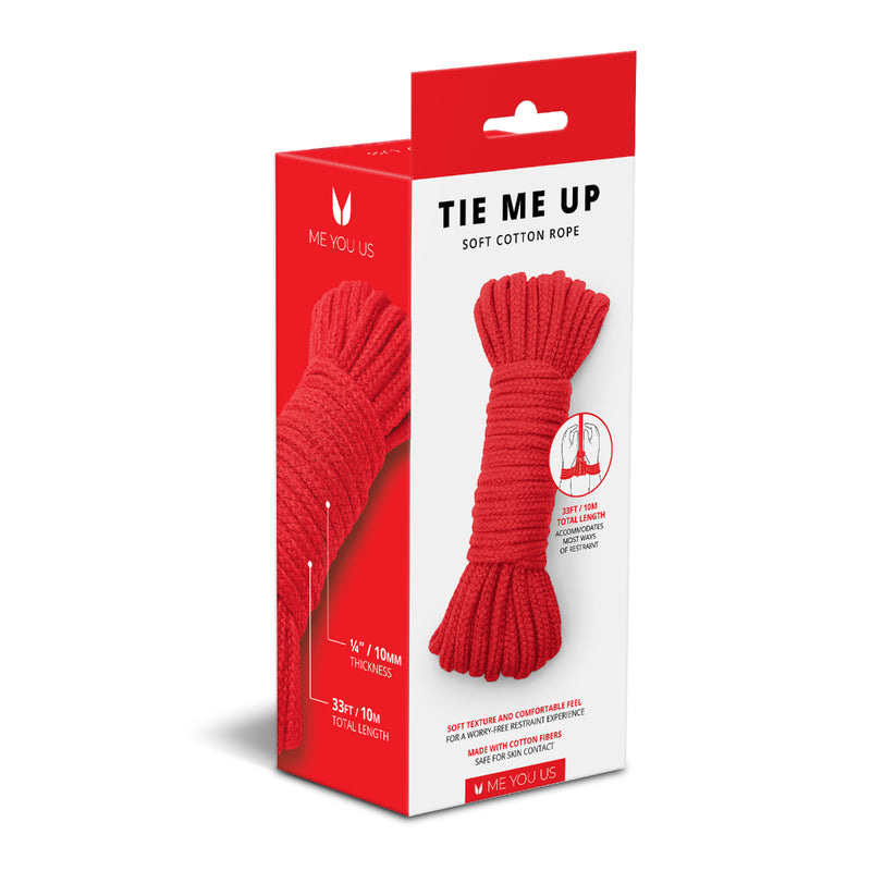 Load image into Gallery viewer, Me You Us Tie Me Up Soft Cotton Rope Red 10m

