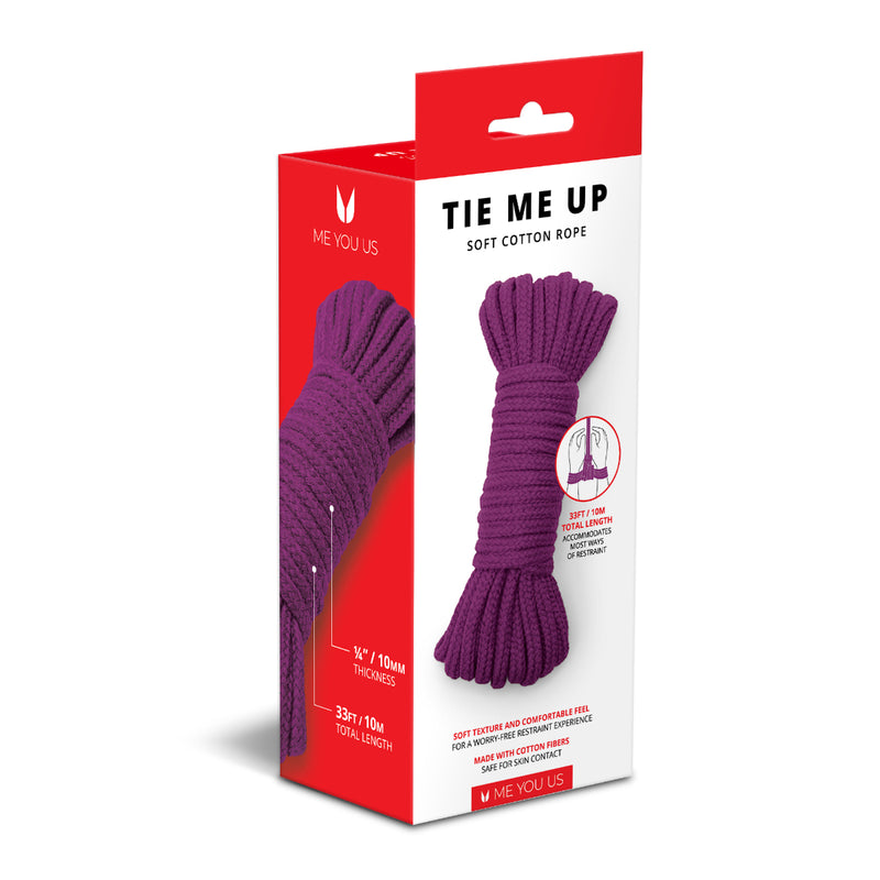 Load image into Gallery viewer, Me You Us Tie Me Up Soft Cotton Rope Purple 10m
