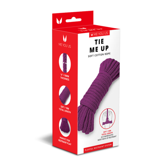 Me You Us Tie Me Up Soft Cotton Rope Purple 10m