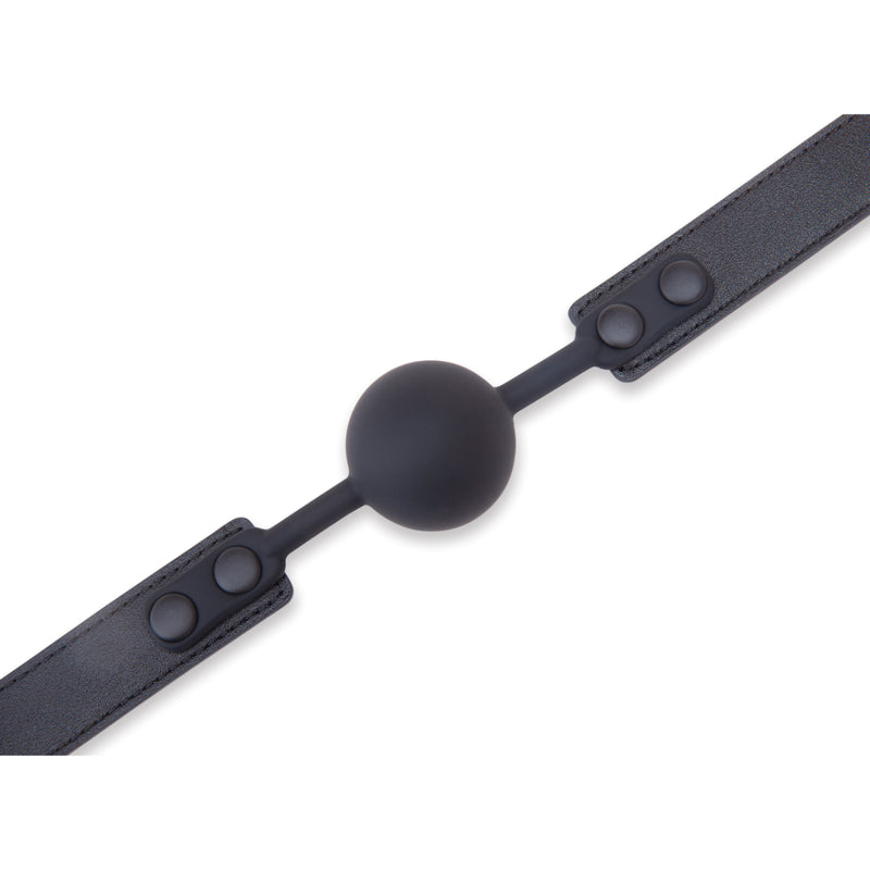 Load image into Gallery viewer, Me You Us Hush Silicone Ball Gag Black
