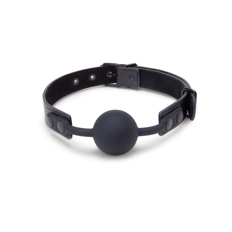 Load image into Gallery viewer, Me You Us Hush Silicone Ball Gag Black
