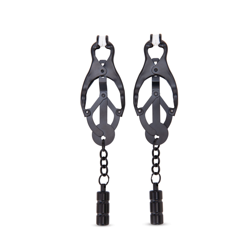 Load image into Gallery viewer, Me You Us Clover Nipple Clamps Black
