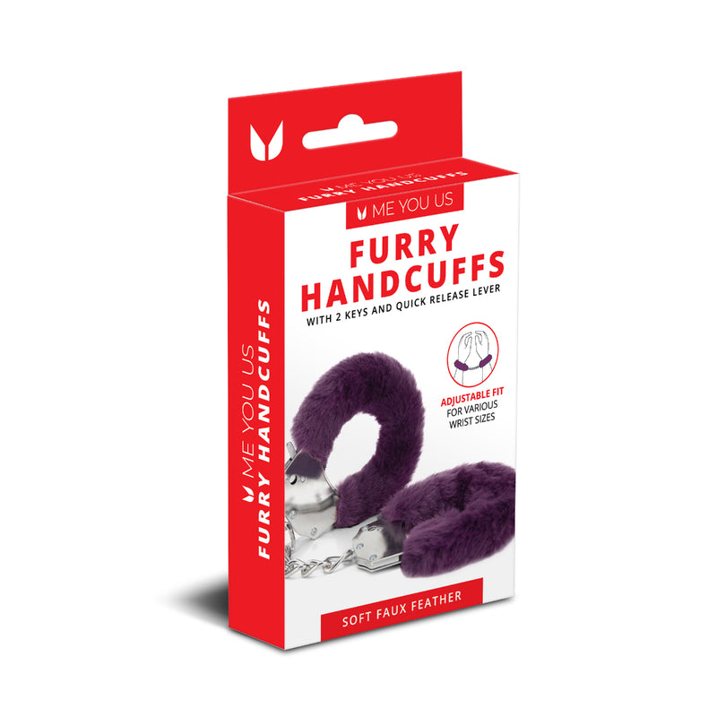 Load image into Gallery viewer, Me You Us Furry Handcuffs Purple
