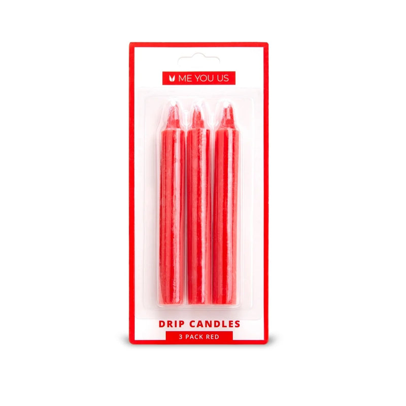 Load image into Gallery viewer, Me You Us Drip Candles 3 Pack Red
