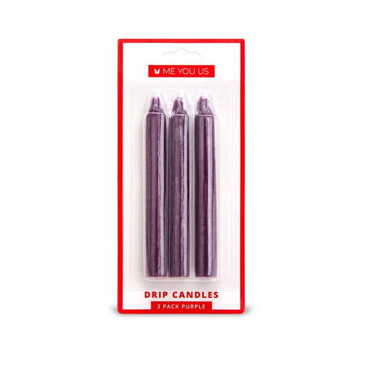 Me You Us Drip Candles 3 Pack Purple