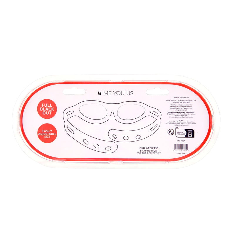 Load image into Gallery viewer, Me You Us Silicone Full Blindfold Black
