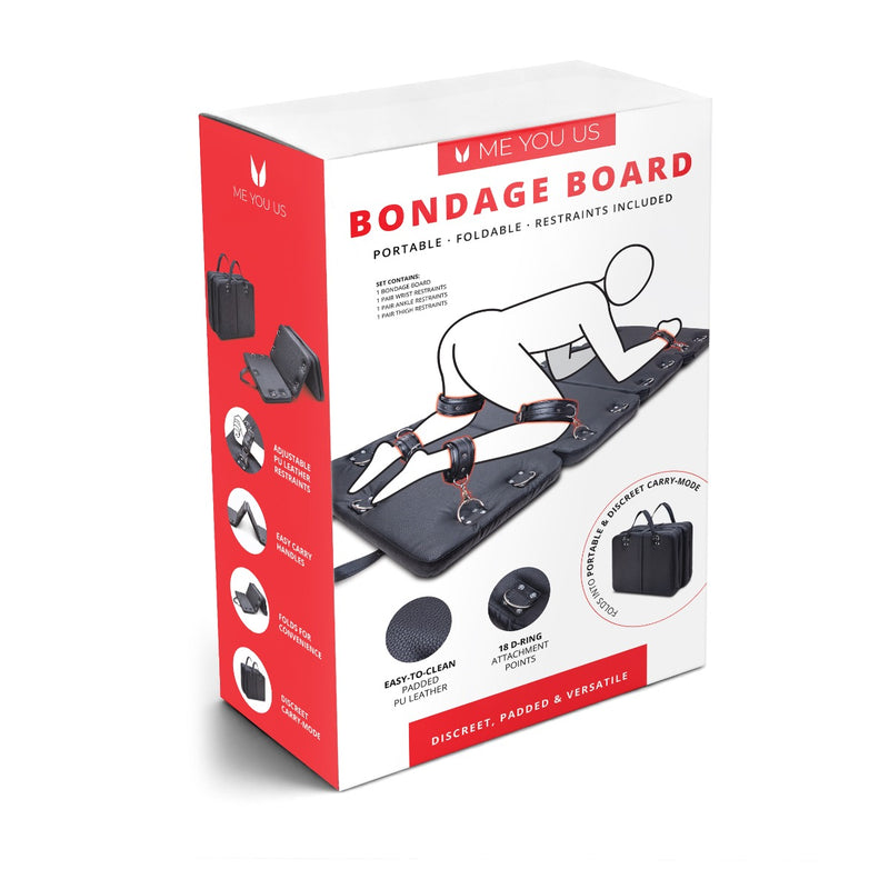 Load image into Gallery viewer, Me You Us Bondage Board With Restraints Black
