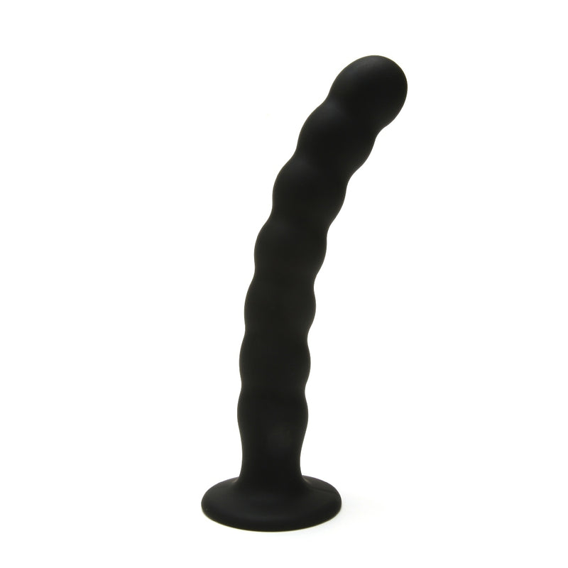 Load image into Gallery viewer, Me You Us Ripple G-Spot Dildo Black 8 Inch
