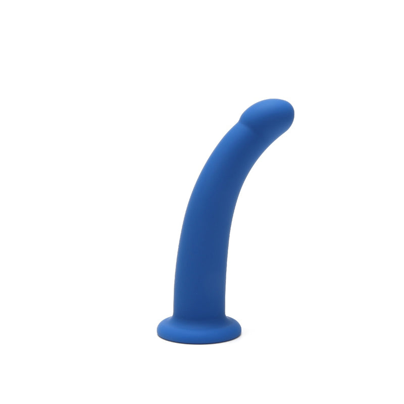 Load image into Gallery viewer, Me You Us Curved Dildo Blue 6 Inch
