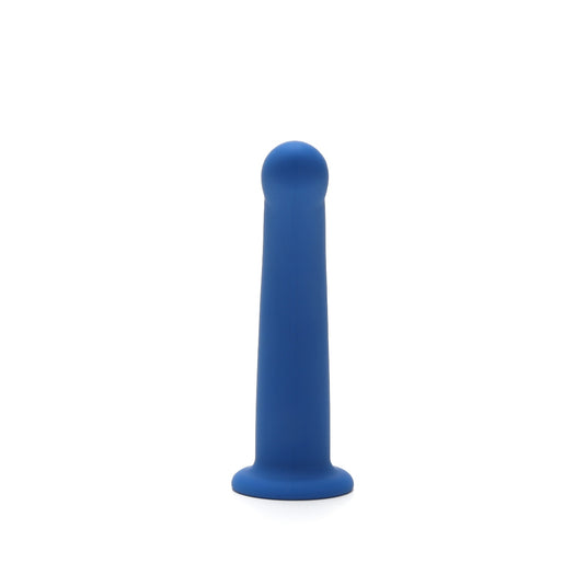 Me You Us Curved Dildo Blue 6 Inch