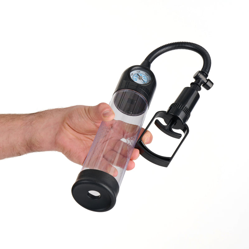 Load image into Gallery viewer, Me You Us Gauge It Suction Penis Pump Clear
