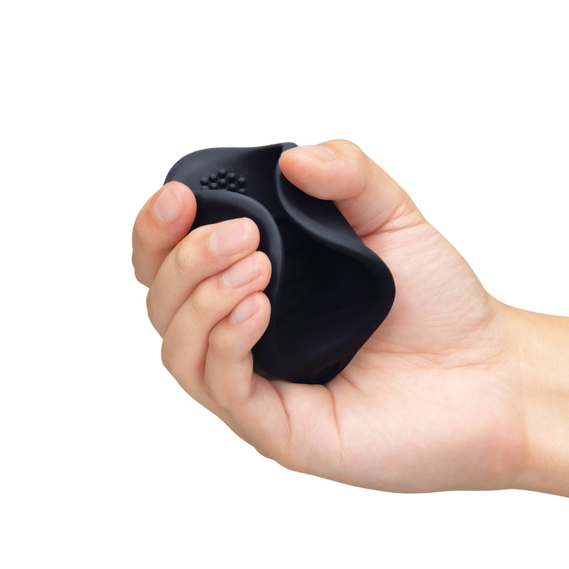 Load image into Gallery viewer, Me You Us Signature The Vibrating Open Stroker Black
