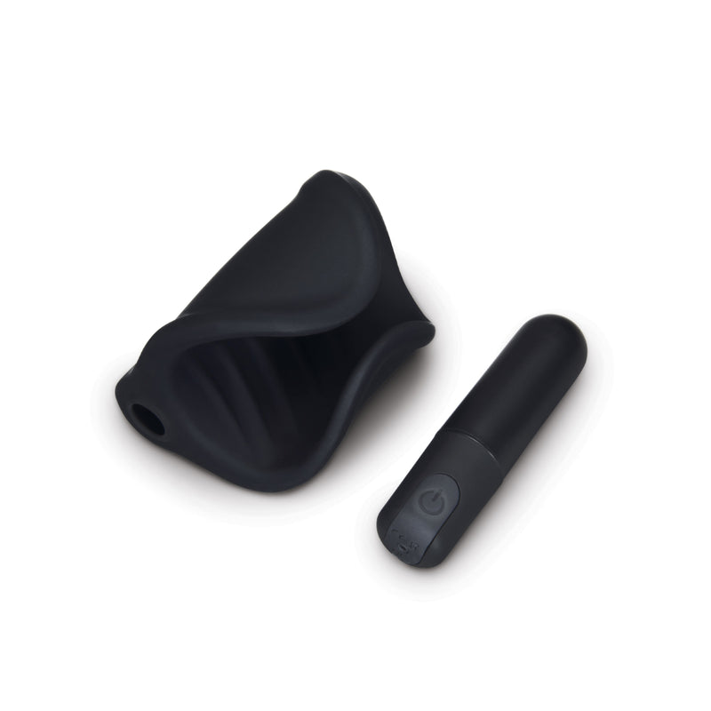 Load image into Gallery viewer, Me You Us Signature The Vibrating Open Stroker Black
