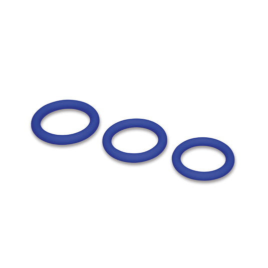 Me You Us Signature The Chubby Cock Ring 3 Pack Blue