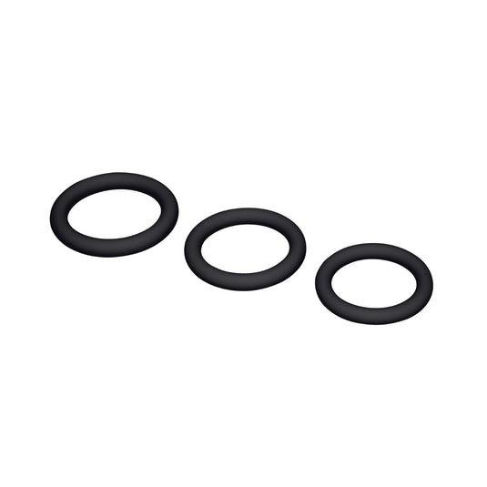 Me You Us Signature The Chubby Cock Ring 3 Pack Black
