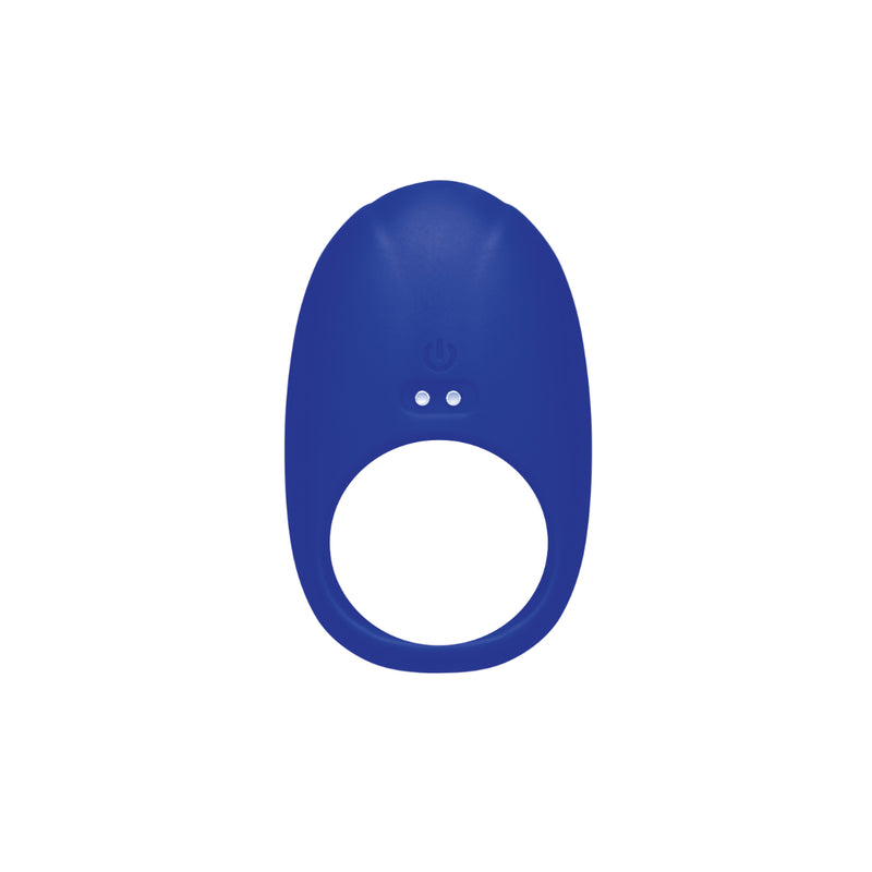 Load image into Gallery viewer, Me You Us Signature The Vibrating Couples Cock Ring Blue

