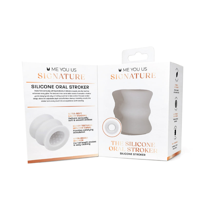 Load image into Gallery viewer, Me You Us Signature The Silicone Oral Stroker Clear
