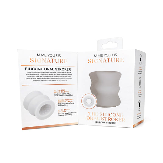 Me You Us Signature The Silicone Oral Stroker Clear