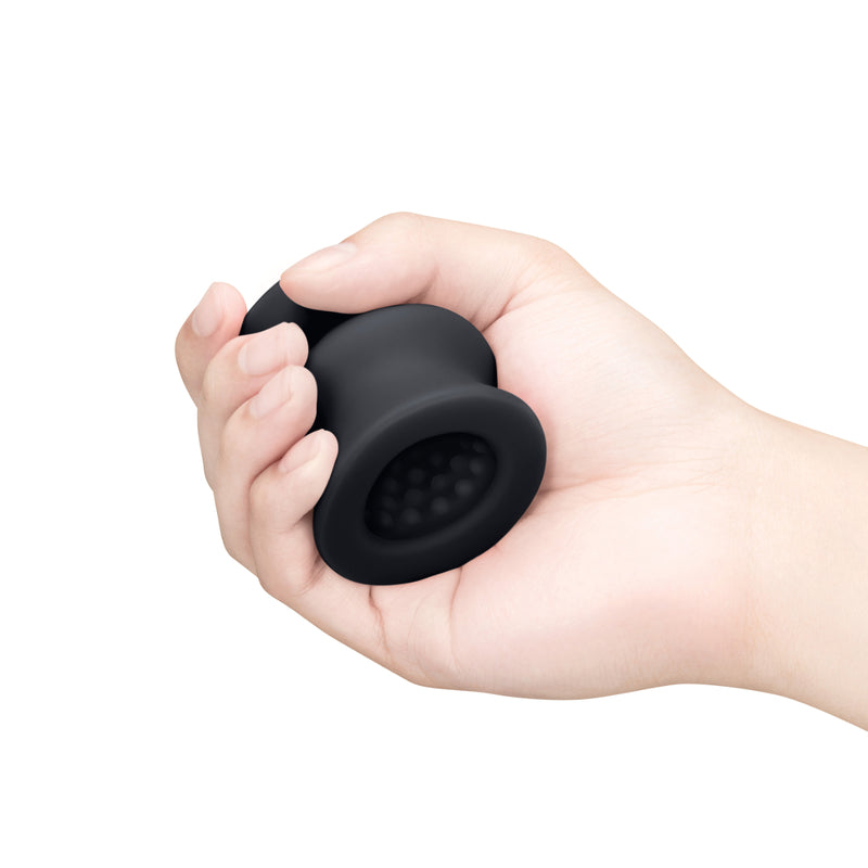 Load image into Gallery viewer, Me You Us Signature The Silicone Oral Stroker Black
