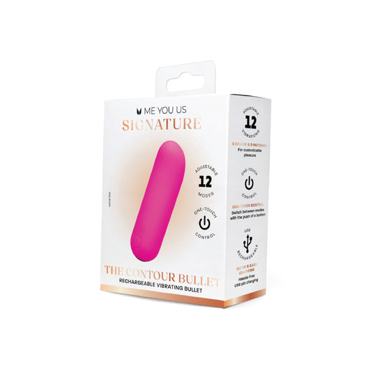 Me You Us Signature The Contour Bullet Vibrator Pink