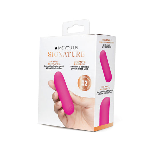 Me You Us Signature The Contour Bullet Vibrator Pink