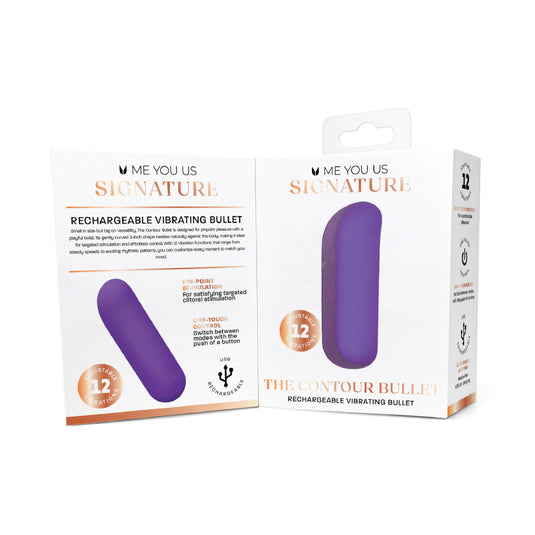 Me You Us Signature The Contour Bullet Vibrator Purple