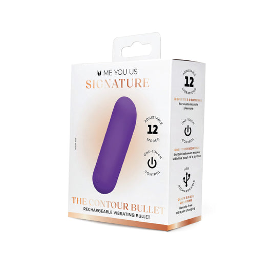 Me You Us Signature The Contour Bullet Vibrator Purple