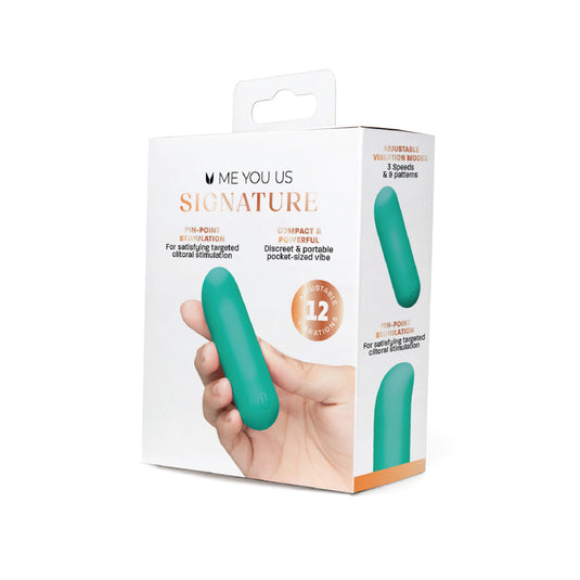 Me You Us Signature The Contour Bullet Vibrator Teal