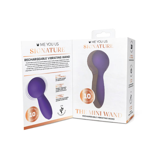 Me You Us Signature The Mini Wand Vibrator Purple