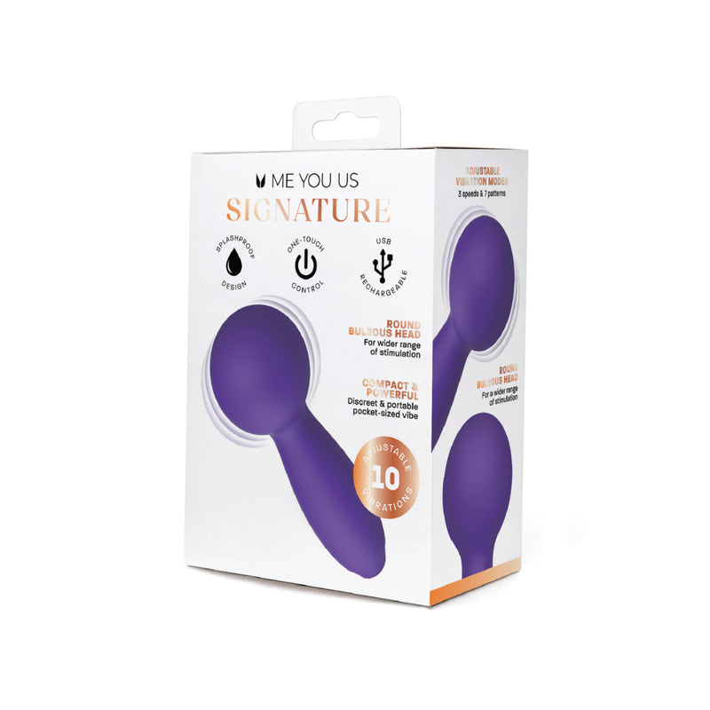 Load image into Gallery viewer, Me You Us Signature The Mini Wand Vibrator Purple
