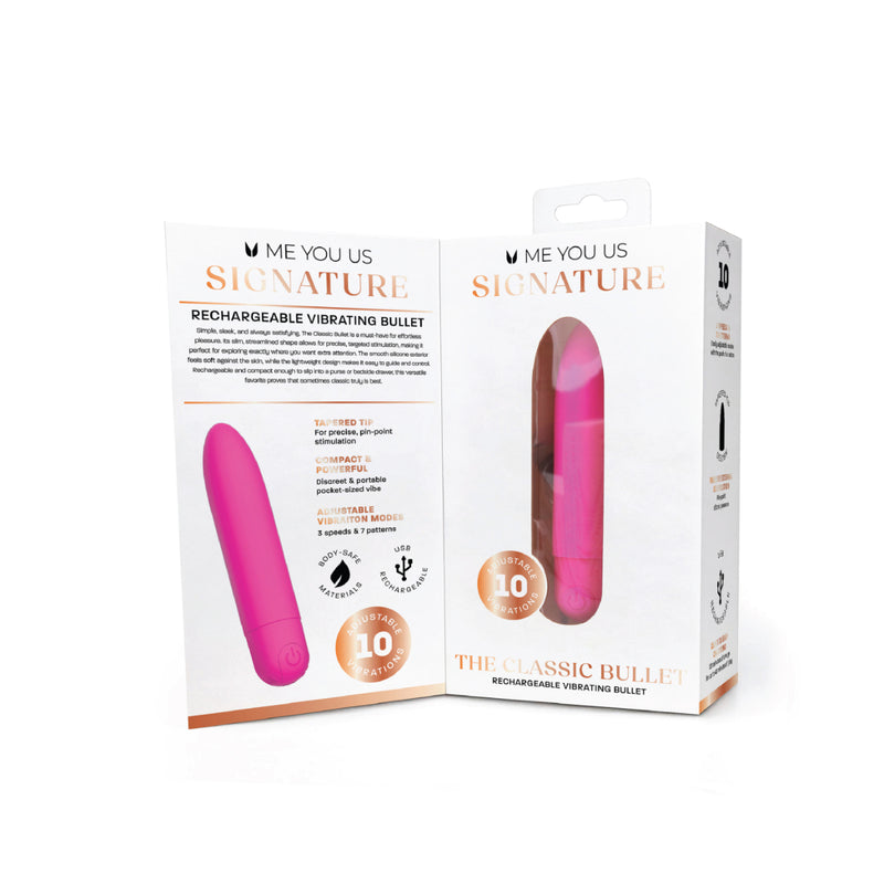 Load image into Gallery viewer, Me You Us Signature The Classic Bullet Vibrator Pink

