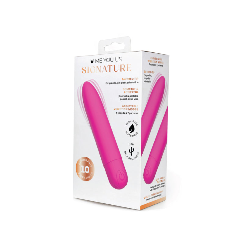 Load image into Gallery viewer, Me You Us Signature The Classic Bullet Vibrator Pink
