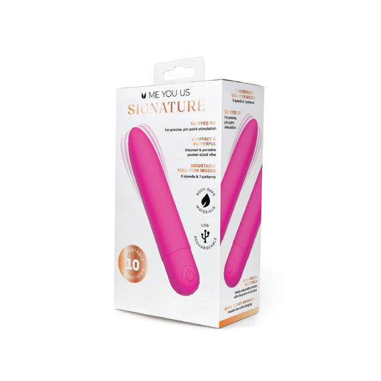 Me You Us Signature The Classic Bullet Vibrator Pink