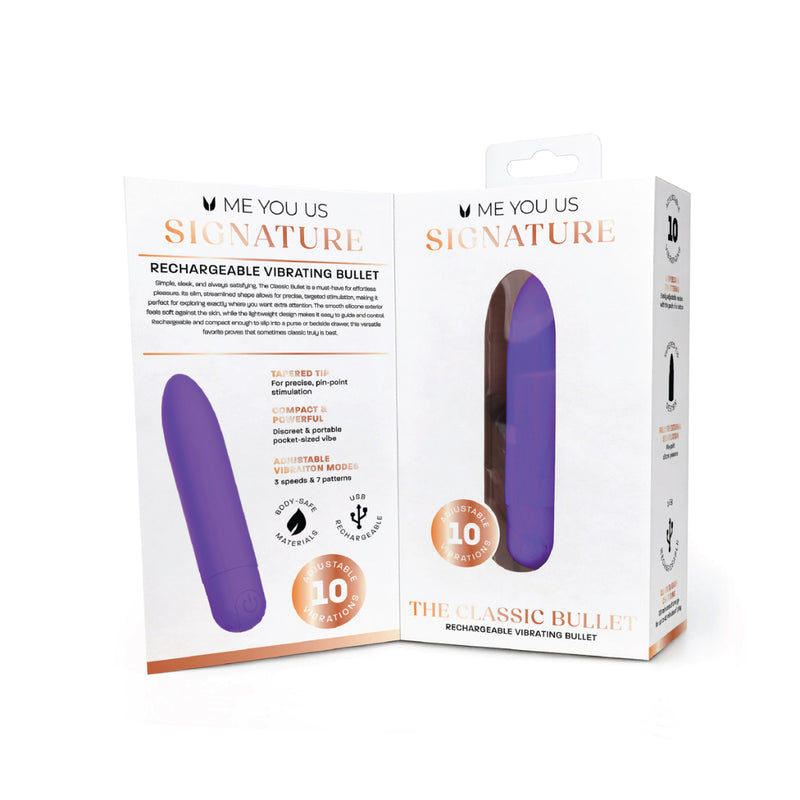 Load image into Gallery viewer, Me You Us Signature The Classic Bullet Vibrator Purple

